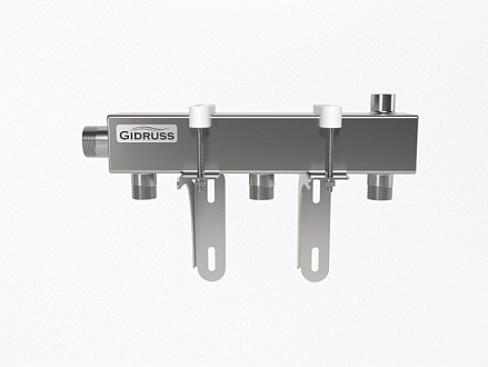 Коллектор распределительный 1″ на 3 контура 3/4″ DMSS-25-20x3