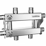 Кольцевой коллектор для отопления на 2 контура RMSS-40-2 (G ¾″, 90 мм)