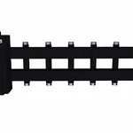 BM-100-7DU (до 100 кВт, подкл. котла G 1¼″, 3+3 контура G 1″, боковой контур G 1¼″, цвет ″черный муар металлик″)
