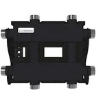 MK-60-3DU.EPP (до 60 кВт, магистраль G 1″, 2+1 контура G 1″, EPP-термоизоляция, кронштейны K.UMS, цвет ″черный муар с серебром″)