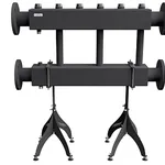 MK-600-3x32 (до 600 кВт, 2 магистр. подкл. Фл.Ду80, 3 контура G 1¼″ вверх или вниз)