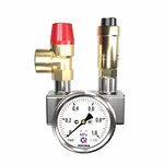 Группа безопасности котла 50 кВт 3 бар BSGSS-25 (нержавеющая сталь AISI 304, 3 бар)