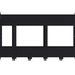 MK-250-3x25 (до 250 кВт, 2 магистр. подкл. G 2″, 3 контура G 1″ вверх или вниз)