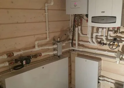 Отопление частного дома в Санкт-Петербурге (газовый котел BAXI + электрокотел Protherm)