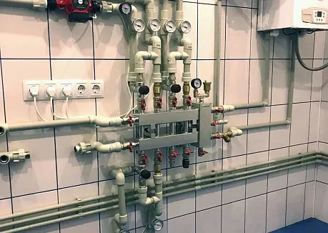 Коллектор на 5 контуров для настенного котла BAXI