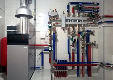 Отопление коттеджа с баней в Уфе (BAXI SLIM)