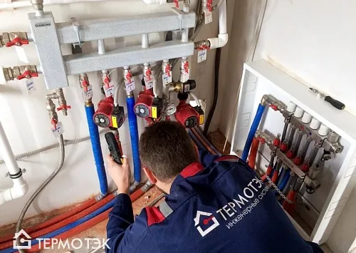 Отопление дома в Челябинской области (п. Прудный) с газовым котлом Hydrosta