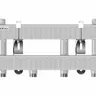 MK-60-3D (до 60 кВт, магистраль G 1″, 3 контура G 1″ из них 2 вертикальных, кронштейны K.UF, цвет ″серебро на белом″)