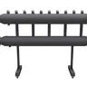 MK-600-5x32 (до 600 кВт, 2 магистр. подкл. Фл.Ду80, 5 контуров G 1¼″ вверх или вниз)