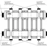 Коллектор для котельной на 4 контура G 1 1/4″  - MK-2504DUx32