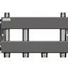 Нержавеющий коллектор для отопления на 2 потребителя dn32 (вход dn40) - MKSS-150-2x32