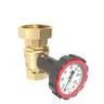 Кран c накидной гайкой  1 1/4" x 2" и термометром GIDRUSS BV-32TUN