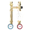 NG-25CTS [20-43°С](1″, термостатический смеситель KVs 2.5, 20-43°С, краны Gidruss с термометрами, для теплого пола)
