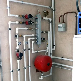 Обвязка котельной полипропиленом