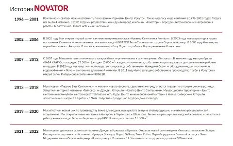 История NOVATOR