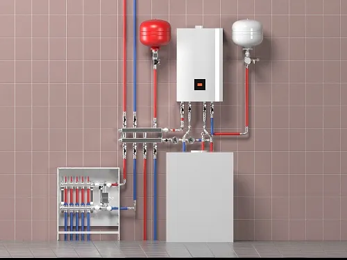 Схема отопления частного дома настенным одноконтурным газовым котлом