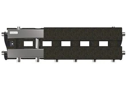 Коллектор отопления отопления нержавеющий на 4 потребителя в термоизоляции MKSS-60-4D.EPP