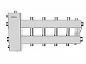 Нержавеющий коллектор с гидрострелкой на 5 контуров BMSS-150-5DU Нержавеющий коллектор с гидрострелкой на 5 контуров BMSS-150-5DU