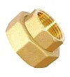 Гайка для насоса 1 дюйм FIT.PN-25 (Ду 25, накидная гайка Rp 1 ½″, латунь ЛС59, EPDM-прокладка)