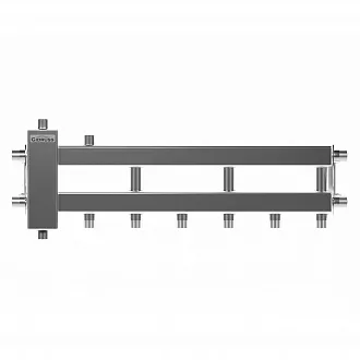 Гидрострелка на 4 контура (3+1) для настенного котла в одноэтажном доме BMSS-40-4D