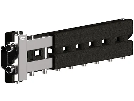 Нержавеющая гидрострелка с коллектором на 5 контуров BMSS-80-5D.EPP Нержавеющая гидрострелка с коллектором на 5 контуров BMSS-80-5D.EPP