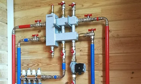 Отопление бани в Уфе (радиаторы + теплый пол)