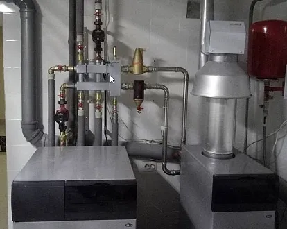 Монтаж котла BAXI SLIM с гидрострелкой GIDRUSS