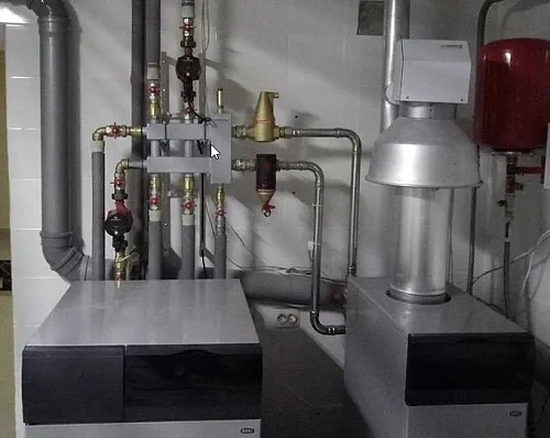 Монтаж котла BAXI SLIM с гидрострелкой GIDRUSS