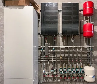 Пример монтажа котельной в деревянном доме