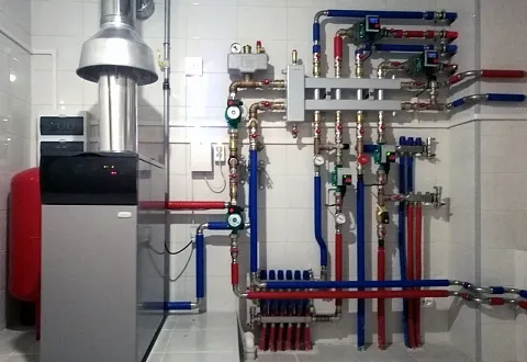 Отопление коттеджа с баней в Уфе (BAXI SLIM)