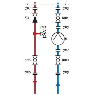 Схема обвязки настенного конденсационного котла 45-150 кВт (preview)