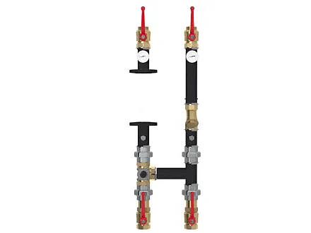 Насосная группа с трехходовым смесительным клапаном DN40