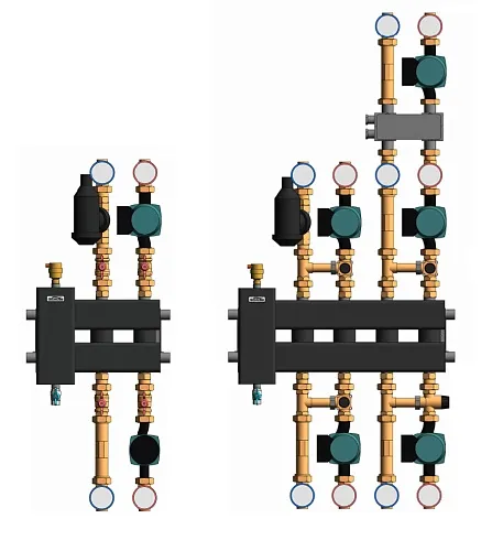 Для домов 150-250 м² с одним настенным газовым и/или электрическим котлом