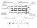 MK-100-4DU.EPP - это коллектор отопления на 3 вертикальных контура dn25 размеры