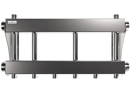 Коллектор для котельной на 3 контура G 1″ из нержавеющей стали - MKSS-250-3x25 Коллектор для котельной на 3 контура G 1″ из нержавеющей стали - MKSS-250-3x25