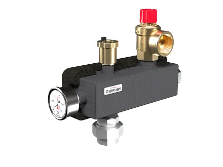 Группа безопасности котла 350 кВт 3 бар в теплоизоляции BSG-350-32.EPP