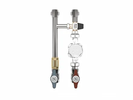 Нержавеющая насосная группа NGSS-25CTS с термостатическим смесителем Нержавеющая насосная группа NGSS-25CTS с термостатическим смесителем