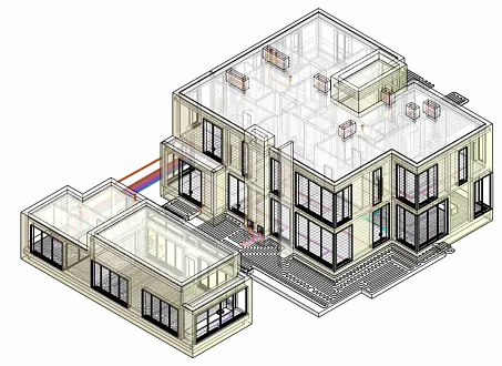 Пример проектирования котельной дома с баней | г. Москва | BIM-PROJECT