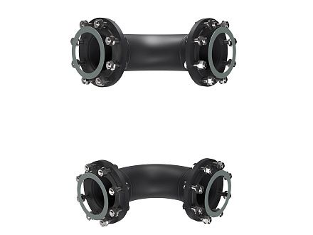 Колено поворотное FIT.KF90-DN125