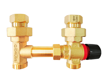 KIT.NG-25CTS (G 1″, под термостатический смеситель 70-42 мм, под насос dn25)