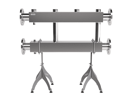 MKSS-600-2x50 (до 600 кВт, 2 магистр. подкл. Фл.Ду80, 2 контура G 2″ вверх или вниз)