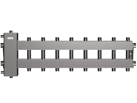 BMSS-150-9DU (нерж., до 150 кВт, подкл. котла G 1½″, 4+4 контура G 1″, боковой контур G 1½″)