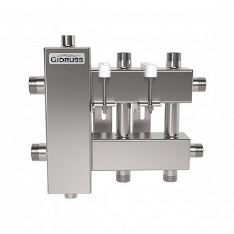 BMKSS-60-3DU (нерж., до 60 кВт, подкл. котла G 1″, 1+1+1 контура G ¾″)