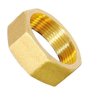 Гайка накидная FIT.UN-40 (Rp 1 ½″, латунь ЛС59, восьмигранная, EPDM-прокладка)