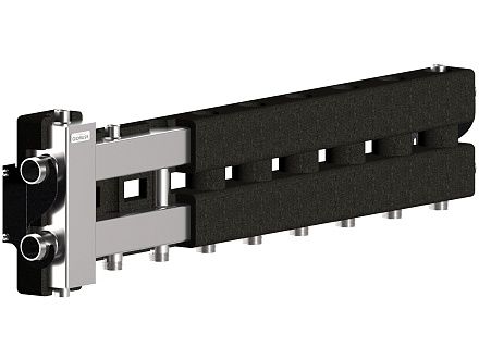 Нержавеющая гидрострелка с коллектором на 5 контуров BMSS-80-5D.EPP