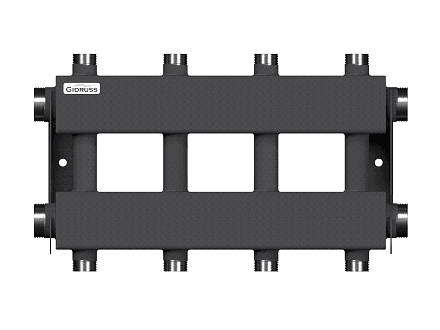 Коллектор для отопления на 4 потребителя dn25 (вход dn40) - MK-150-4DUx25