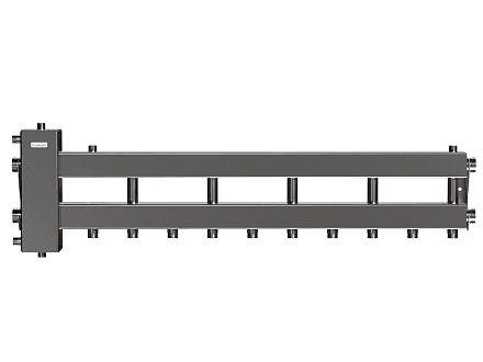 BMSS-150-6D (нерж., до 150 кВт, подкл. котла G 1½″, 5 контуров G 1″, боковой контур)G 1½″