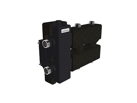 Коллектор с гидрострелкой на 3 контура dn25 для котла 24-60 кВт в теплоизоляции (09Г2С) аналог Север М3, GSK 25-3ECO