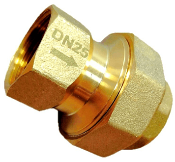 Американка с обратным клапаном FIT.A-25-MMОК (G 1", ВР-ВР, латунь ЛС59, EPDM-прокладка)