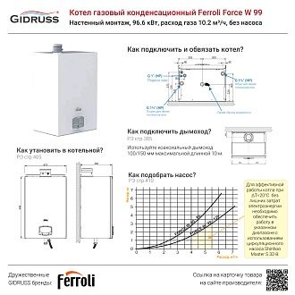 Ferroli Force W 99 купить из наличия как подключить